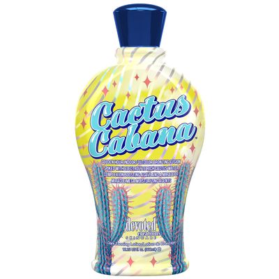 Devoted Creations Cactus Cabana Indoor/Outdoor Complexion Boosting Agave Electrolyte Rich Cactus Water DHA Bronzing Fusion 12.25oz Dark Tanning Lotion