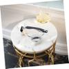 FOMIYES 3pcs Men's Straight Razor Stand Beard Care Razor Holder Practical Bathroom Stand Nonslip Base view 3