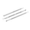 Beavorty 3pcs Stainless Steel Cuticle Pusher Double-sided Nail Tool for Dead Skin Removal Professional Manicure and Pedicure Essential for Home Salon Use view 1