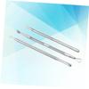 Beavorty 3pcs Stainless Steel Cuticle Pusher Double-sided Nail Tool for Dead Skin Removal Professional Manicure and Pedicure Essential for Home Salon Use view 2