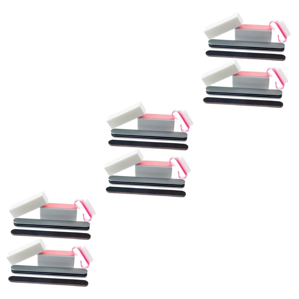 Beavorty 3sets Styles Round Sanding Bar Polishing Buffer for Nail Files Manicure Tool