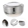 FOMIYES 2pcs Stainless Steel Shaving Soap Bowl Cover Lathering Container for Men for Barber Shops and Home Use Capacity for Easy Foam Creation view 2