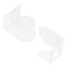 Beavorty 6pcs Handheld Mixing Palette for Makeup Artistry for Blending Foundations and Creams Heart and Shapes Included view 1