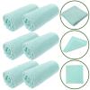 6pcs Cleansing Square Absorbent Fleece Makeup Reusable Wash Small Washcloths Face Coral Portable Cloths Hand Towels Comfortable Cleaning Washing view 4