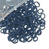 200 Pcs Solid Color Cotton Hair Ties Toddler Girls' Elastics Hair Ties Seamless Ponytail Holder (Navy) view 1