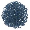 200 Pcs Solid Color Cotton Hair Ties Toddler Girls' Elastics Hair Ties Seamless Ponytail Holder (Navy) view 2