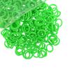 200 Pcs Solid Color Cotton Hair Ties Women Girls' Elastics Hair Ties Seamless Ponytail Holder (Green) view 1