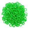 200 Pcs Solid Color Cotton Hair Ties Women Girls' Elastics Hair Ties Seamless Ponytail Holder (Green) view 2