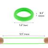 200 Pcs Solid Color Cotton Hair Ties Women Girls' Elastics Hair Ties Seamless Ponytail Holder (Green) view 4