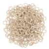 200 Pcs Solid Color Cotton Hair Ties for Women Girls' Elastics Hair Ties Seamless Ponytail Holder (Beige) view 2