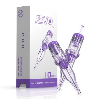 INKin REVO Tattoo Cartridge Needles 1RL, Professional Tattoo Needles With Re-Define Precision #10 Round Liner 0.30mm For Permanent Makeup Tattooing & Microblading Hair Scalp 10Pcs(P1001RL)