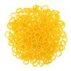 200 Pcs Solid Color Cotton Hair Ties Women Girls' Elastics Hair Ties Seamless Ponytail Holder (Yellow) view 2