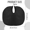 3 Pcs Makeup Capes Beauty Salon Makeup Bibs Shorty Smock for Clients Lightweight Comb-out Beard Apron Hair Dye Capes Hair Salon Shorty Cape for Makeup Artist Hair Beauty(Black) view 3