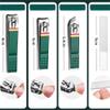 Nail Cutter Set Stainless Steel Nail Clippers Set with Folding Bag Manicure Cutter Kits Scissors Makeup Beauty Tool,12 pcs Green view 4