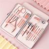 4-26pcs Stainless Steel Nail Clippers Set Scissores Tweezer Ear Pick Multi-Function Daily Hand Foot Care Tools Set,16PCS,A view 1