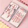 4-26pcs Stainless Steel Nail Clippers Set Scissores Tweezer Ear Pick Multi-Function Daily Hand Foot Care Tools Set,12pcs,A view 1