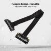 Face Band, 4Pcs Facelift Bands with Clips, Adjustable Elastic Face Stretching Lifting Strap, Face Slimming Bands Eyebrows and Eyes Clip for Face Shaping (Black) view 2