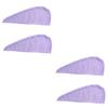 Beavorty 4pcs Microfiber Hair Drying Caps Absorbent Fast Dry Towel for Shower Bath Non- Design Quick Hair Wrap Each for Daily Use Gym Travel view 1