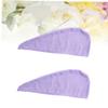 Beavorty 4pcs Microfiber Hair Drying Caps Absorbent Fast Dry Towel for Shower Bath Non- Design Quick Hair Wrap Each for Daily Use Gym Travel view 2