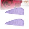 Beavorty 4pcs Microfiber Hair Drying Caps Absorbent Fast Dry Towel for Shower Bath Non- Design Quick Hair Wrap Each for Daily Use Gym Travel view 3