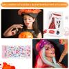 Face Body Paint Kit for Kids, 18 Colors Face Painting Kits, Halloween Easter Professional Makeup Kit with Tattoo Stickers, Template, Hair Clip, Brush, Cotton Pad for Party, Cosplay, Performances view 4