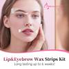 Beauty7 Pre-cut Wax Strips for At-Home Eyebrow, Lip, and Facial Hair Removal - 24 Strips with Pearl Powder and Essential Oil for Sensitive Skin view 3