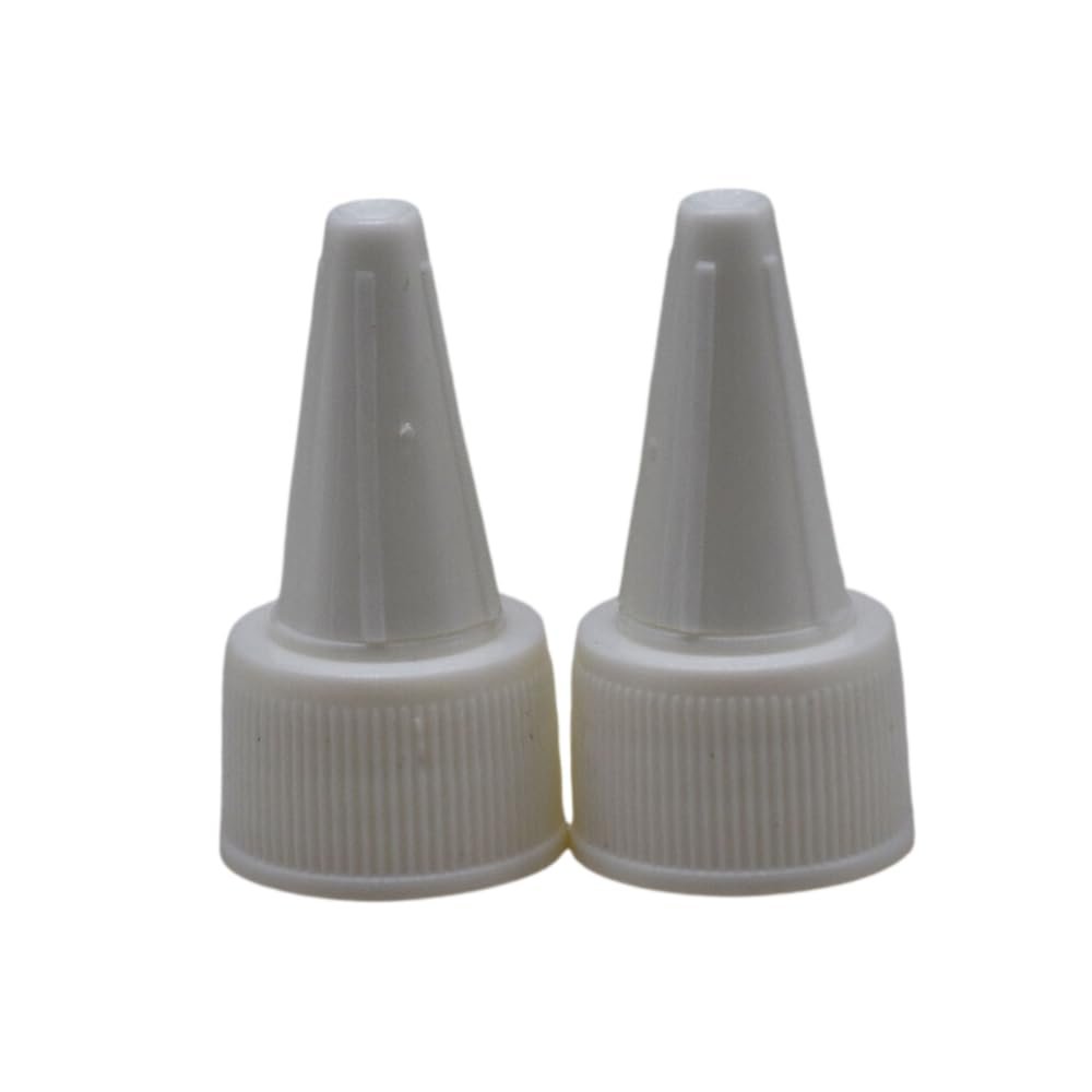 100pcs/lot 18-410 White 18mm Twist Bottle Cap,Replacement Caps for Glue Dispensing Bottle,Plastic Bottle Cover