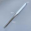 2 Pieces Stainless Steel Makeup Spatula Foundation Mixing Tool Eye Cream Spoon Foundation Spatula Cosmetic Skincare Spatula Nail Art Makeup Stirring Rod for Home Beauty Salon, Silver view 3