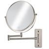 AumVum 8" Extendable Bathroom Mirror Wall Mount with 1X/10X Magnification, 360 Swivel Double Sided Vanity & Shaving Mirror, Nickel Finish (No Light) view 1