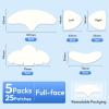 Breiboz Full Face Pimple Patches(5 Pack),Big Hydrocolloid Acne Patches,Skin Care Zit Patches for Whole Face,Nose, Chin, Forehead & Cheeks w/Tea Tree Oil, Salicylic Acid & Cica Oil5 Pack,25 Patches view 2