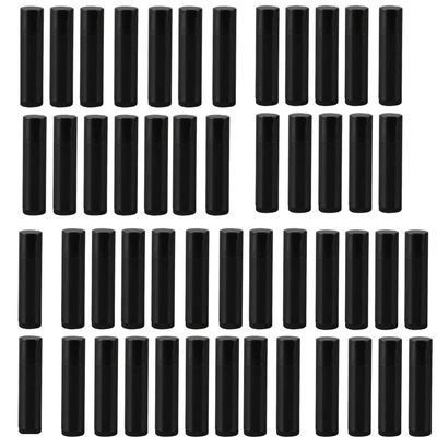 50 Pcs 5ml/5g Empty Lipstick Tube Lip Balm Container Plastic Tube DIY Make Up Solid Perfume Tube Empty Lip Balm Tube Cap
