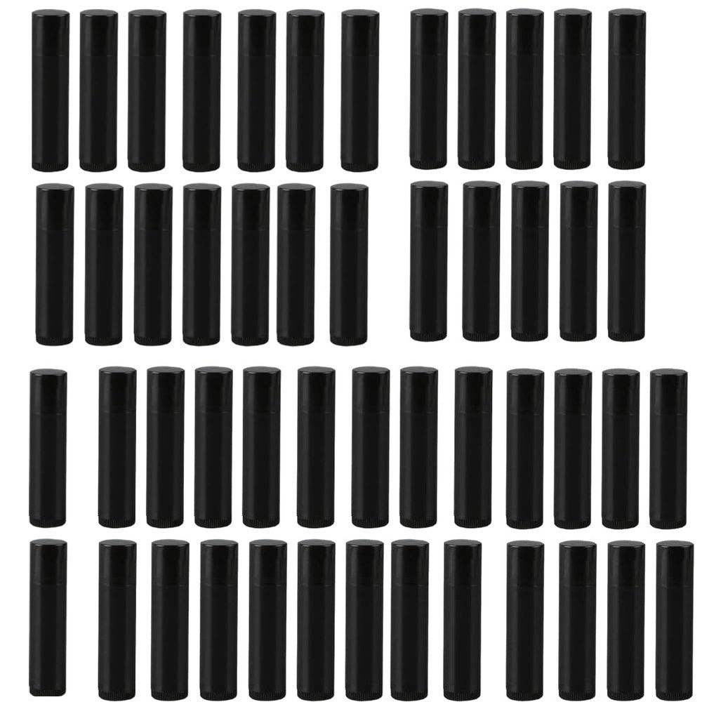50 Pcs 5ml/5g Empty Lipstick Tube Lip Balm Container Plastic Tube DIY Make Up Solid Perfume Tube Empty Lip Balm Tube Cap