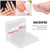 BestAlice 10Pcs Nail Drill Bits Set with Portable Nail Drill Bit Holder, Nail Drill Bits, Remove Nail Glue Stainless Steel Ceramic Nail Grinding Heads with Storage Box view 2