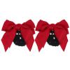 Beavorty 2pcs Bowknot Hair Bun Covers for Women Elastic Mesh Hair Nets for Waitresses and Professional Settings Strong Hold view 1