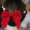 Beavorty 2pcs Bowknot Hair Bun Covers for Women Elastic Mesh Hair Nets for Waitresses and Professional Settings Strong Hold view 2