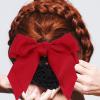 Beavorty 2pcs Bowknot Hair Bun Covers for Women Elastic Mesh Hair Nets for Waitresses and Professional Settings Strong Hold view 3