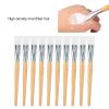 10pcs Soft Hair Facial Cover Brushes, Mud Applicators with Wooden Handles for Personally Constructed Skin Care view 3