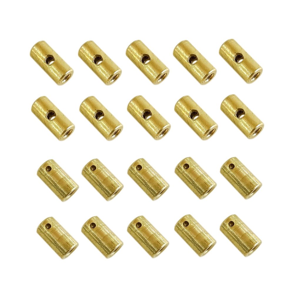 10PCS FRONT AND 10PCS REAR SOLID BRASS BINDING POST TATTOO MACHINE REPLACEMENT PARTS US STANDARD 8-32 THREAD (BPBB-01)