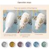 Super NailArt Metal Painted Glue Flash Glue Painting Pull Wire Gold Rose Gold Nail Duster view 3