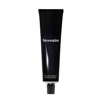 Ncessaire The Hand Retinol. Anti-Age Repair Serum. For Crepiness, Wrinkles, Spots, Brittle Cuticles. 0.25% Pure Retinol. 5% AHA. Dermatologist-Tested. Hypoallergenic. Non-Comedogenic. 2.2 fl oz.