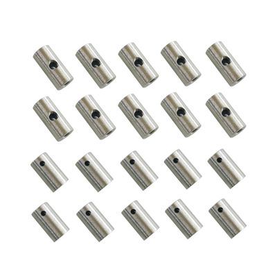 10PCS FRONT AND 10PCS REAR WHITE BRASS BINDING POST TATTOO MACHINE REPLACEMENT PARTS US STANDARD 8-32 THREAD (BPWB-01)