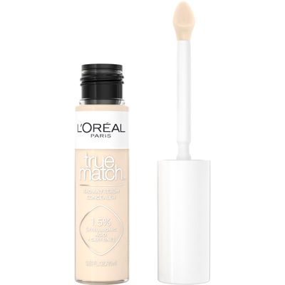 L'Oreal Paris True Match Radiant Serum Concealer, Brightening Under Eye Concealer Make Up with 1.5% Hyaluronic Acid and Caffeine, N1, 0.33 Oz