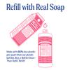Dr. Bronner's Pure-Castile Magic Soap Liquid- Made with Regenerative Organic Certified Oils- For Body, Face, Hair, Dishes, Laundry, Vegan Bath Soaps for Men & Women, Non-GMO - Rose, 32oz + Refill view 2