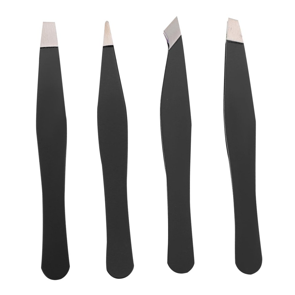 balacoo 20pcs Advanced Eyebrow Shaping Kit Brow Tweezer Plating Tweezers Eyebrow Clamp Unisex Makeup Tool