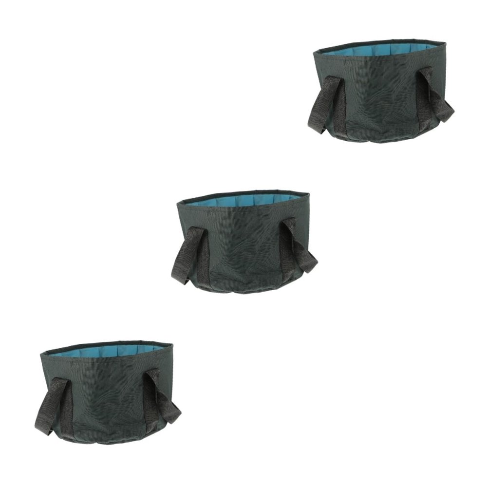 balacoo 3pcs Foot Tub for Soaking Feet Camping Wash Basin and Peva Temperature Resistant Easy to Carry