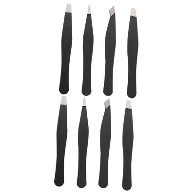 balacoo 8pcs Advanced Material Eyebrow Tweezers Brow Grooming Kit Pointy Tweezers for Women Men