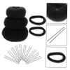 balacoo 2sets Hair Bun Maker Kit -shaped Hairpins and Elastic Hair Ties and Chignon Looks for Women view 4