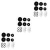 balacoo 6sets Diy Hair Bun Maker Kit U-pins Ponytail Holder Hair Ties Donut Bun Makers for Styling view 1