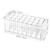 balacoo Lipstick Display Rack: 24 Compartment Acrylic Gloss Organizer Lipstick Organizer Holder Clear Makeup Organizer Case for Lip Gloss Brushes view 2