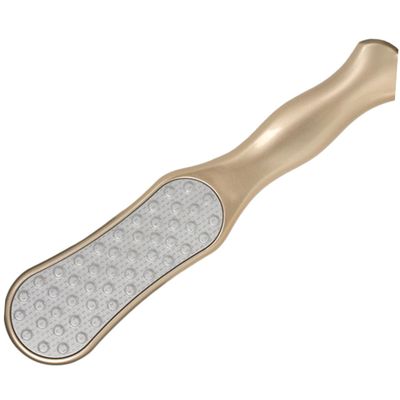 balacoo 1pc Foot File Tool for Dead Skin Removal Exfoliation Comfortable Grip Foot Scraper for Home Use Golden